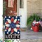 4th of July Patriotic Garden Flag 12x18 Inch Double Sided Outside Welcome Independence Memorial Day American Polka Dot Floral Outdoor Yard Porch Decorations 3-12
